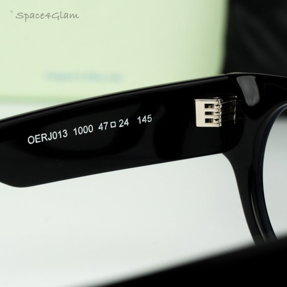 Off-White Women Eyeglasses Black Round OERJ013 STYLE 13 1000 NEW AUTHENTIC main image 4